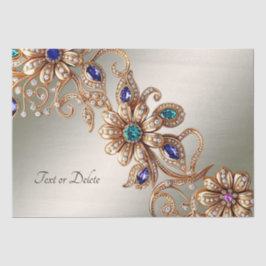 Edelgoldfarben-Blume-Tissue Seidenpapier