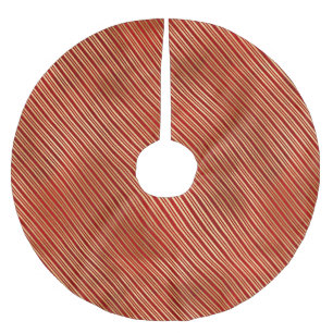 Edelgoldstreifen aus niedlichem Bonbons Polyester Weihnachtsbaumdecke