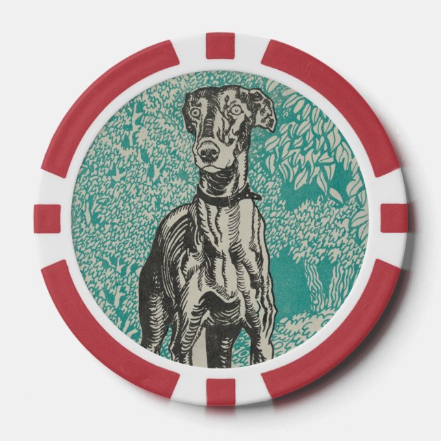 Edelkrautdesign: The Greyhound (1912) Pokerchips (Vorderseite)