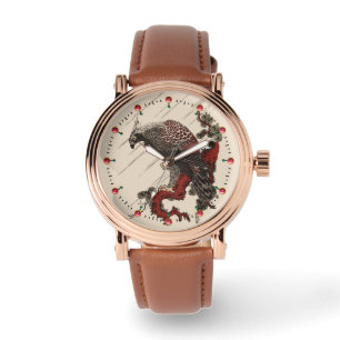 EDELLE AUF DER KIEFENBRANCHE IM REGENUkiyos Armbanduhr