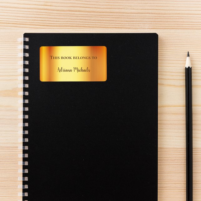 Edelmetall-Gold-Buchzeichen Adressaufkleber (Von Creator hochgeladen)