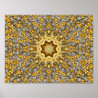 Edelmetall Gold Silber Vintage Kaleidoskop