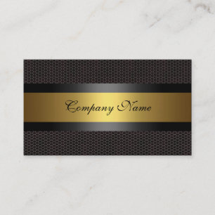 Edelmetall-Schwarz-weiß Visitenkarte