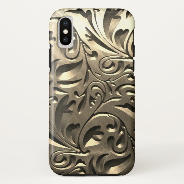 Edelmetalllook abstrakt Case-Mate iPhone hülle (Rückseite)