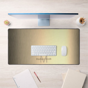 Edelmetallplattiertes, elegantes modernes Design M Schreibtischunterlage