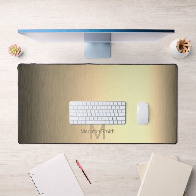 Edelmetallplattiertes, elegantes modernes Design M Schreibtischunterlage (Büro 1)