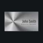 Edelstahl-athletische Trainer-Visitenkarte Visitenkarte<br><div class="desc">Edelstahl-athletische Trainer-Visitenkarte.</div>