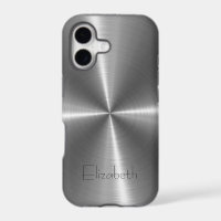 Edelstahl-Druck silber