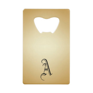 Edelstahl-Flaschenöffner mit Monogramm Geldbeutel Flaschenöffner