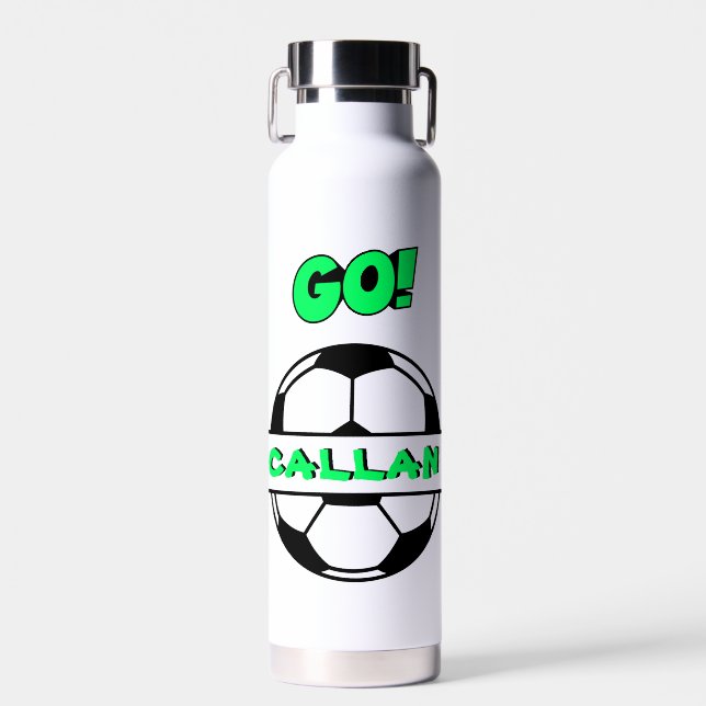Edelstahl-Fußwasserflasche (22 oz.) Trinkflasche (Vorne)