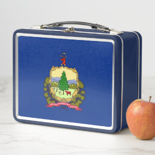 Edelstahl-Lunchbox mit der Flagge des Bundesstaate Metall Brotdose