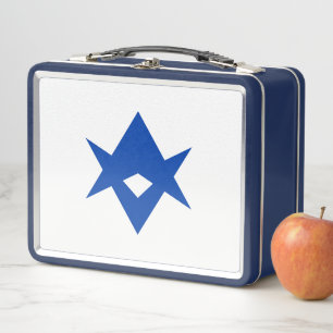 Edelstahl-Lunchbox mit der Flagge von Toyota City Metall Brotdose