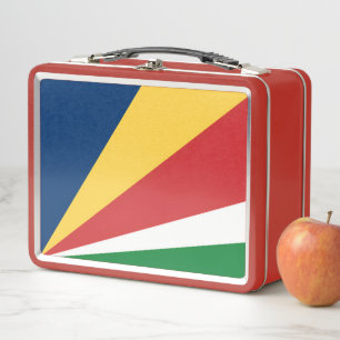 Edelstahl-Lunchbox mit Seychellen-Farben Metall Brotdose