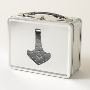 Edelstahl-Thammer-Schluchbox Metall Brotdose