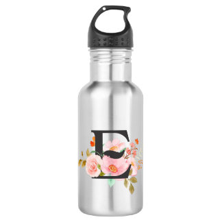 Edelstahl-Wasserflasche Buchstabe E Edelstahlflasche