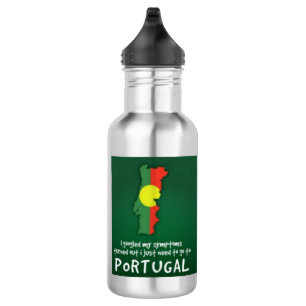 Edelstahl-Wasserflasche - Reise nach Portugal Edelstahlflasche