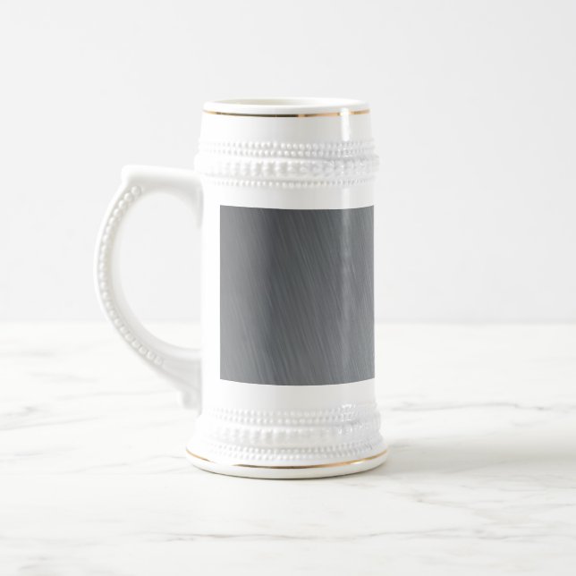 Edelstahlbeschaffenheit mit bierglas (Links)