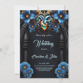 Edelstahlherz Einladung