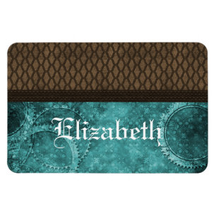 Edelstahlmatte Premium Magnet, Aquamarin Magnet