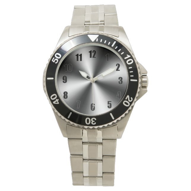 Edelstahltaucher Armbanduhr (Vorderseite)