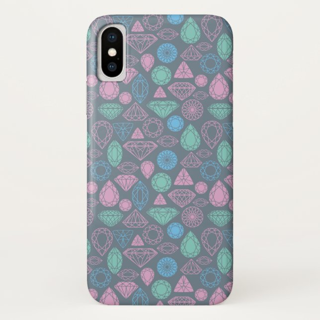 Edelstein-Ikonen-Muster Case-Mate iPhone Hülle (Rückseite)