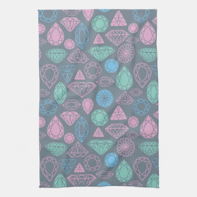 Edelstein-Ikonen-Muster Handtuch (Vertikal)