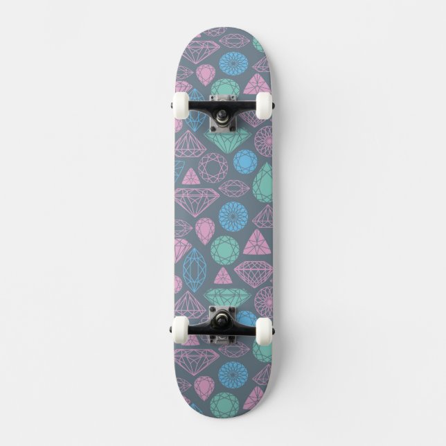 Edelstein-Ikonen-Muster Skateboard (Vorderseite)