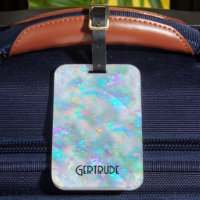 Edelstein Opal Gepäckmarke