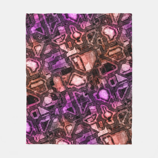Edelstein-Schaltkreise - Astro-Flare : Fleecedecke (Vorderseite)