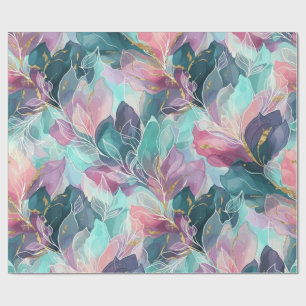 Edelstein-Ton-Blumenmuster Geschenkpapier