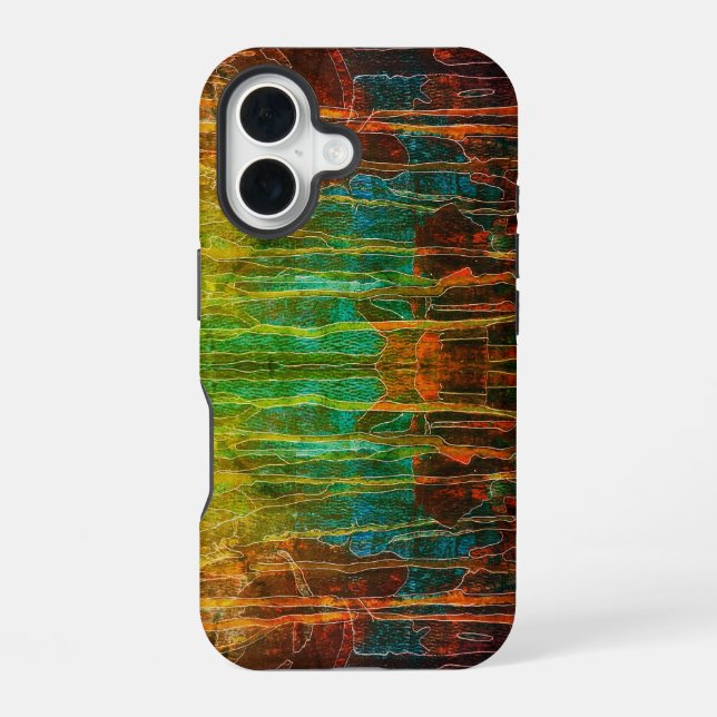 Edelstein-Ton iPhone 16 Hülle (Rückseite)