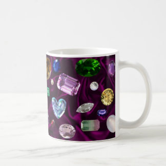 Edelsteine auf Samt Kaffeetasse