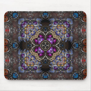 Edelsteine quadriert mousepad