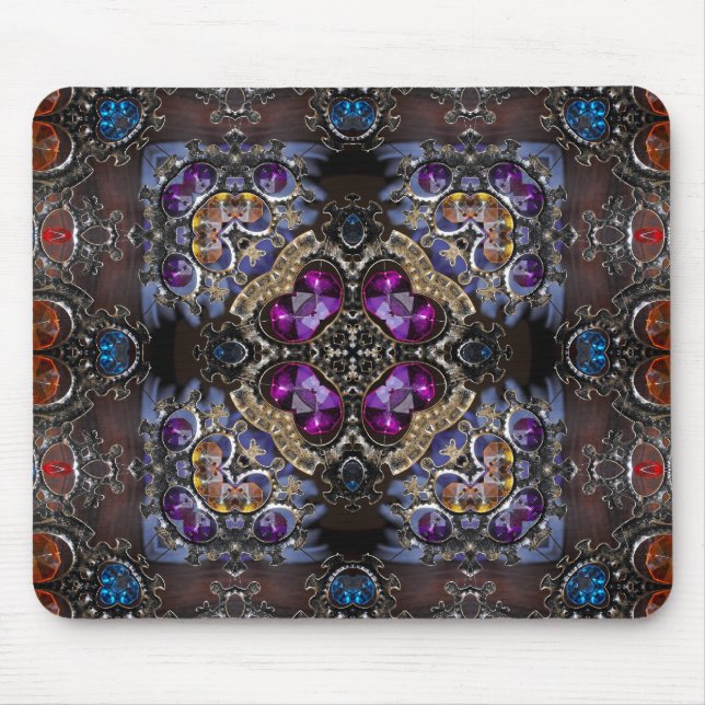 Edelsteine quadriert mousepad (Vorne)