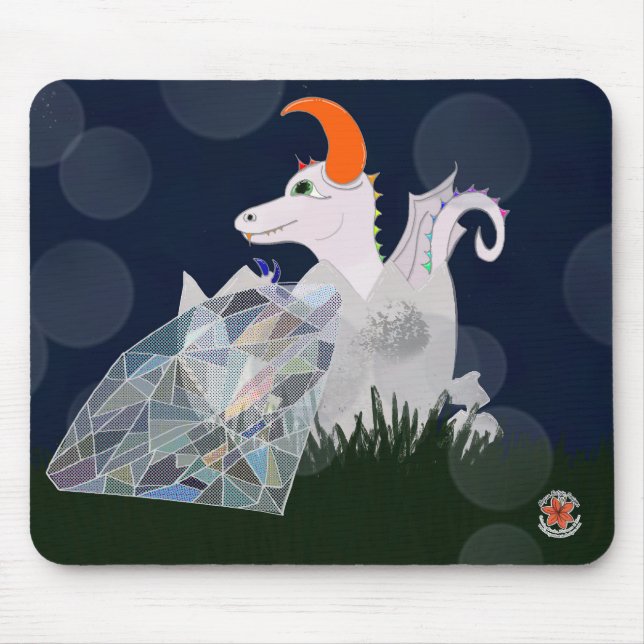 Edelsteine und Drachen April Mauspad (Vorne)