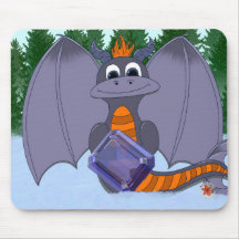 Edelsteine und Drachen Dezember-Mauspad