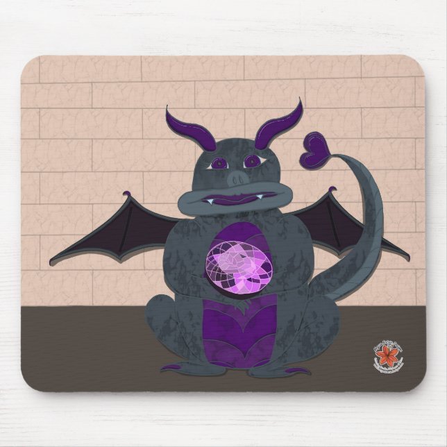 Edelsteine und Drachen Februar-Mauspad Mousepad (Vorne)
