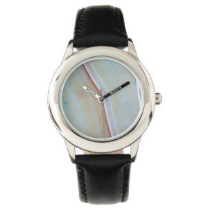 Edelsteinserie - Polished Agate Armbanduhr