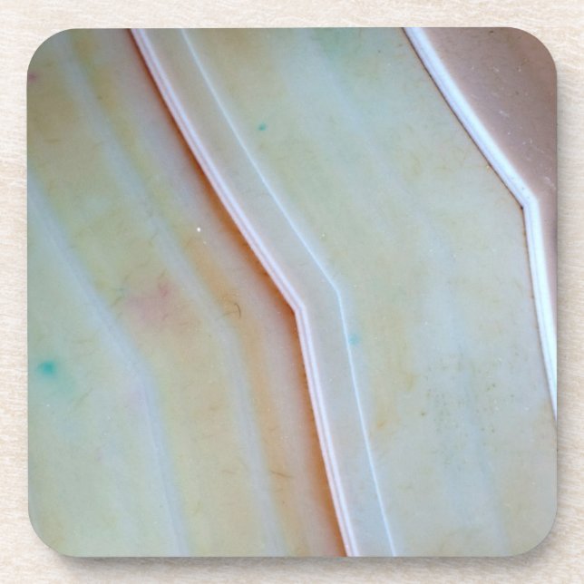 Edelsteinserie - Polished Agate Getränkeuntersetzer (Vorderseite)