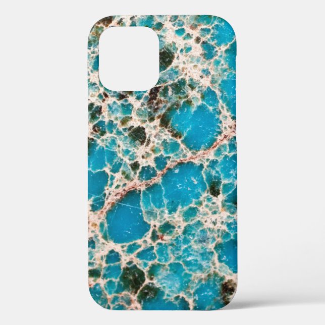 Edelsteinserie - Türkismosaik Case-Mate iPhone Hülle (Rückseite)