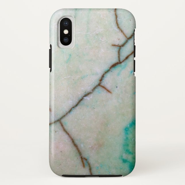 Edelsteinserie - Türkisriss mit Grün Case-Mate iPhone Hülle (Rückseite)
