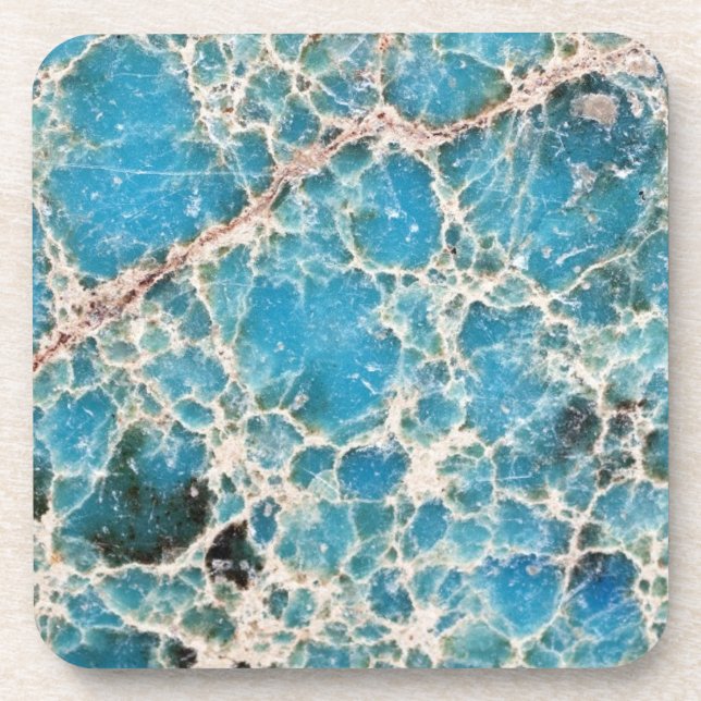 Edelsteinserie - Türkisübersicht Untersetzer (Vorderseite)