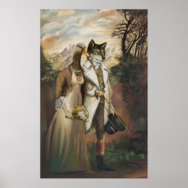 Edeltiere - Wolf in Schafsbekleidung Poster (Vorne)