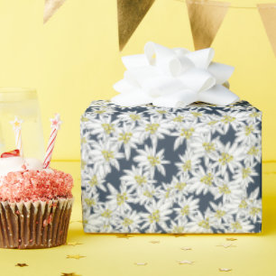 Edelweiss Alpen Wildblume HandGezeichnet Cotattaco Geschenkpapier