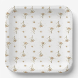 Edelweiss-AlpenBlume Pappteller