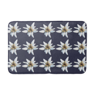 Edelweiss alpine Blume Badematte