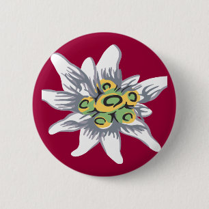 Edelweiss Blume Button