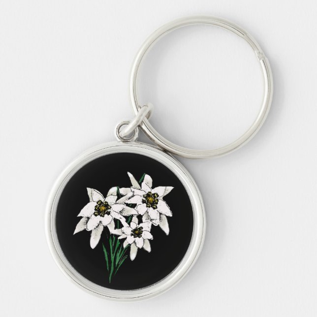 Edelweiss-Blume Schlüsselanhänger (Vorne)