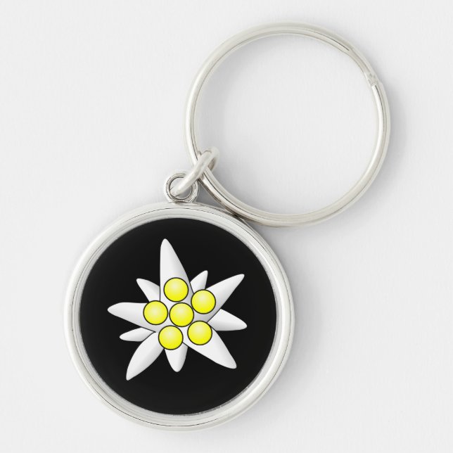 Edelweiss-Blume Schlüsselanhänger (Vorne)