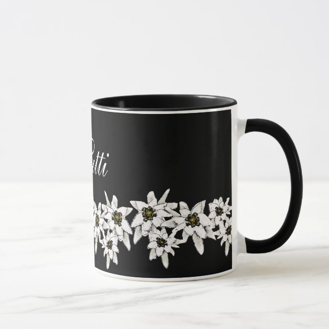 Edelweiss Blume Tasse (Rechts)